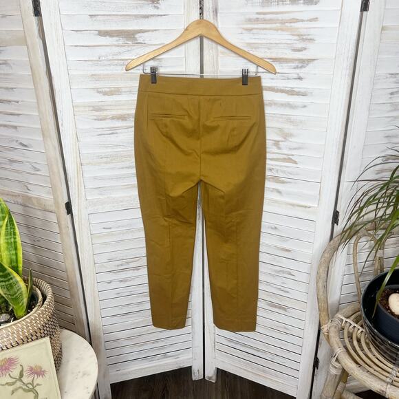 J. CREW Women's Remi Trouser Pant Size 2 Bi Stretch Muted Mustard NWT FLAW - Picture 13 of 14